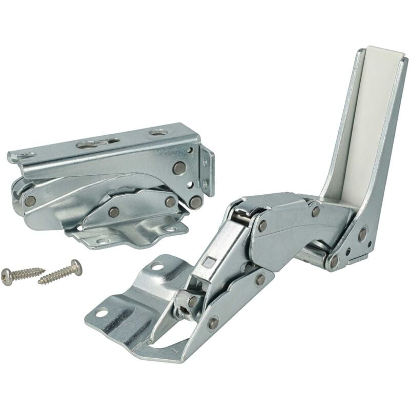 Vhbw - 2x Charnière de porte compatible avec Bosch KIR70441, KIR81AF30, KIS38A. 51, KIS77AF30, KIS28A50, KIS34A51 réfrigérateur - Kit réparation
