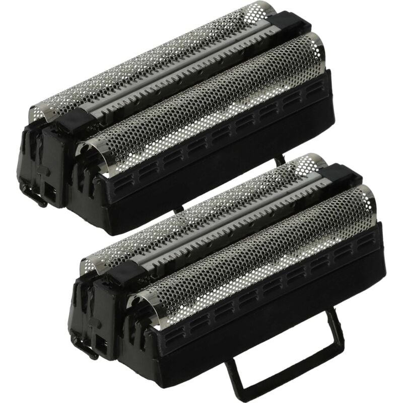 vhbw 2x Doble hoja de corte compatible con Lloyds T39.1 afeitadora eléctrica + marco, negro/plata