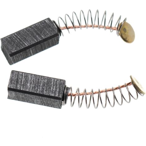 vhbw 2x escobilla 14 x 6 x 6 mm compatible con Metabo STE350, B350, 220-225, ST450, ST350, SBE480R+L, SB480 herramientas + resorte