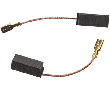 vhbw 2x escobilla carbón motor carbono 14 x 6 x 6 mm compatible con Dremel 975, F013097500 herramientas eléctricas