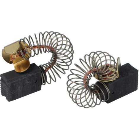 vhbw 2x escobilla con base 6,3 x 10 x 14 mm Compatible con Protool / Festool DR 20 E herramientas + resorte