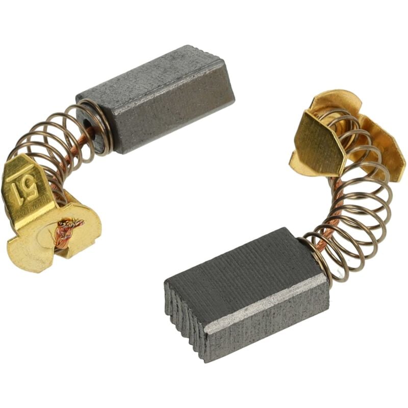 

vhbw 2x escobilla carbón motor carbono 5 x 8 x 12,8 mm compatible con Makita 1901, 1902, 1923, 1923 B, 3700, 3700 B, 3701 herramientas eléctricas