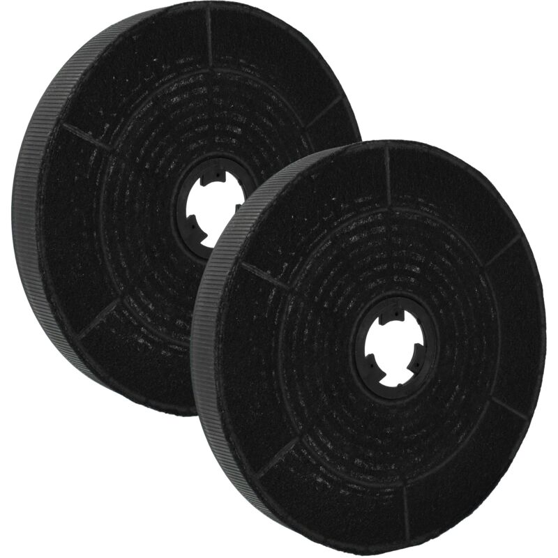 2x Universal Activated Carbon Filter for various Extractor Hoods - 16 cm - Vhbw