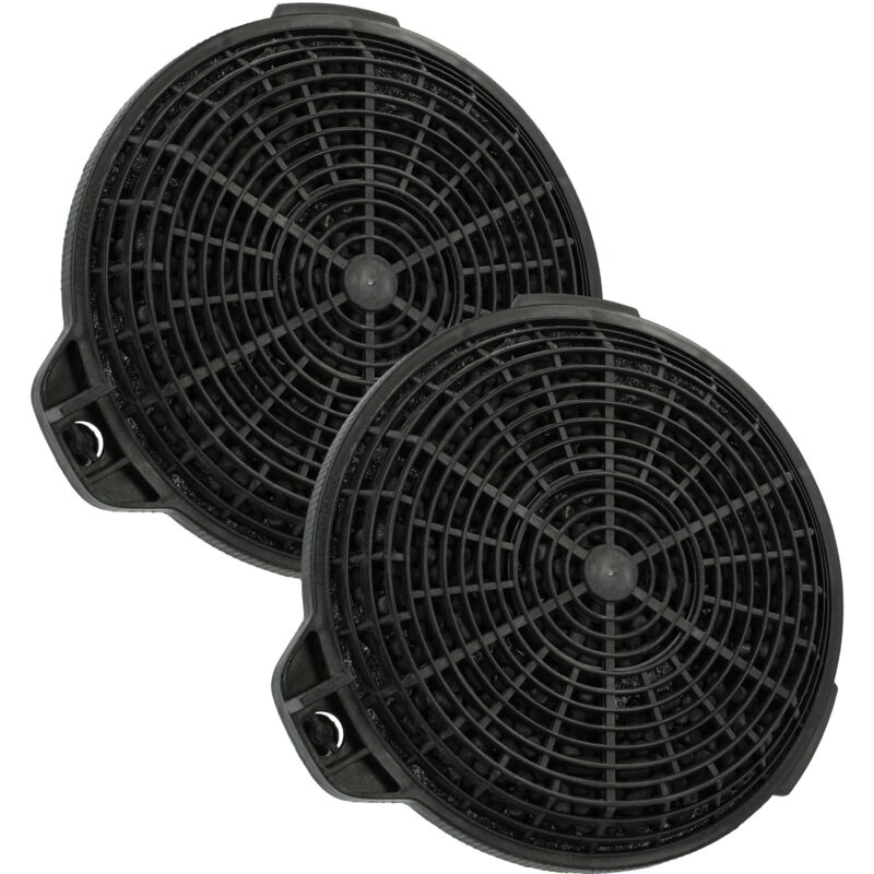 Vhbw Schwarz 2X Aktivkohlefilter Kompatibel Mit Cata Valto 700 Xgwh, Valto 700 Xgbk, Valto 600 Xgwh, Valto 600 Xgbk Dunstabzugshaube - 13,25 Cm