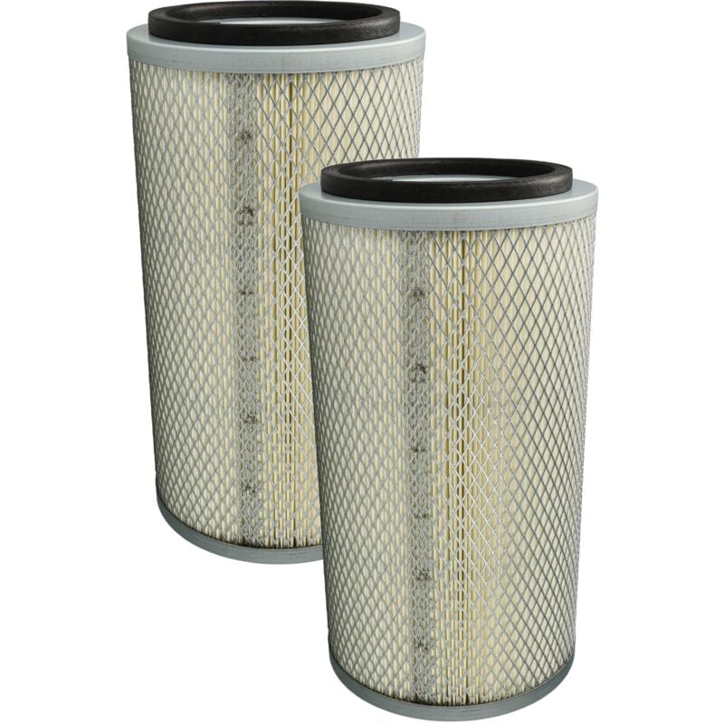 Vhbw - 2x Filter Cartridge compatible with sbc 350, 420, 560, 990 Sandblasting Cabinet - Paper Filter with Mesh Screen