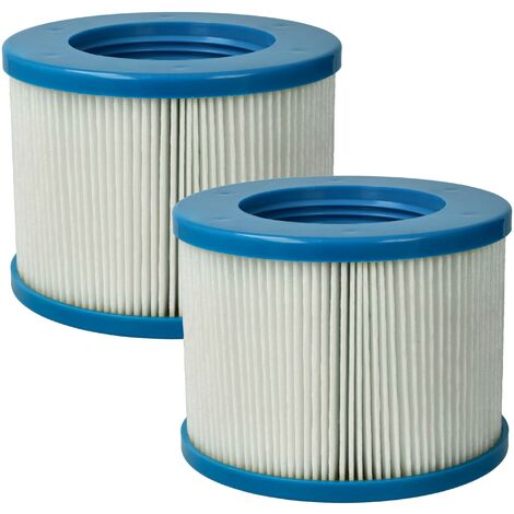 vhbw 2x Filter Cartridge Replacement for Arebos AR-6FK, 4260627422975 for Pool - Spare Filter Blue White