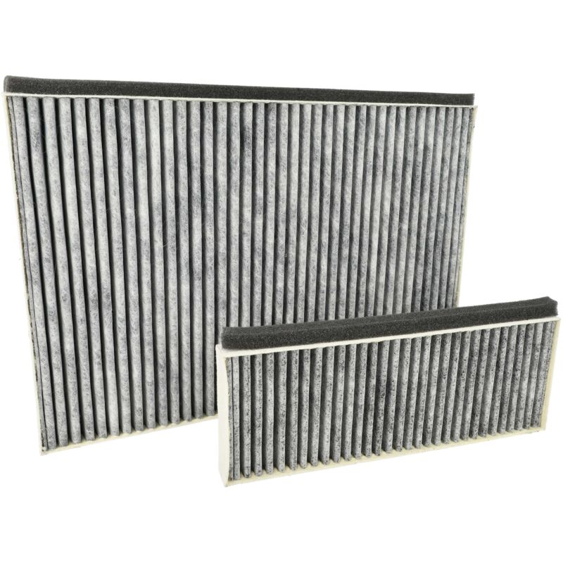 2x Filter compatible with Bosch DWK97HM20/01, DWK97HM20, DWK87CM66, DWK87CM65 Extractor Hoods - 2x activated carbon filter Grey White - Vhbw