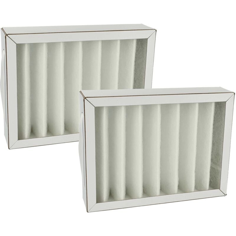2x Filtre à air G4 remplacement pour Pluggit APFG4F7-180 pour ventilateur, aération, ventilation - blanc - Vhbw