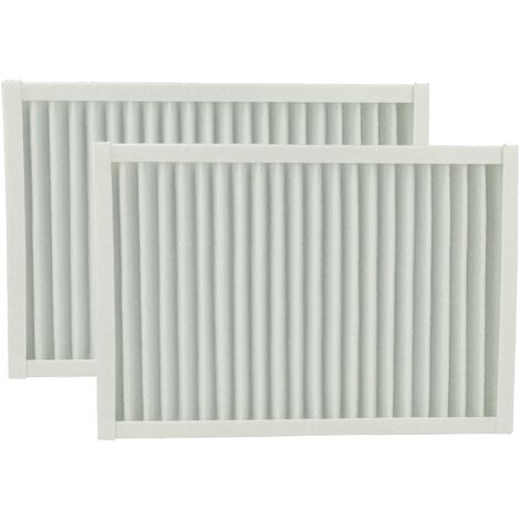 vhbw 2x Filtre à air remplacement pour Viessmann WUS-25-4, 245045 pour appareil de ventilation - G4, 26 x 17,8 x 2,3 cm blanc
