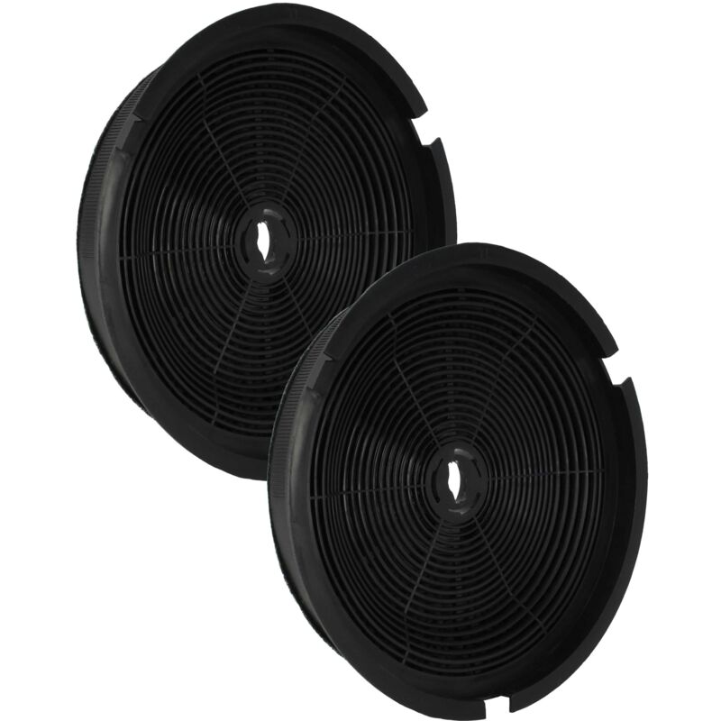 2x Filtre à Charbon Actif compatible avec Zanker ZENITH 90 BWN, ZENITH 90 WH, ZENITH 90 X Hottes de Cuisinière - Vhbw
