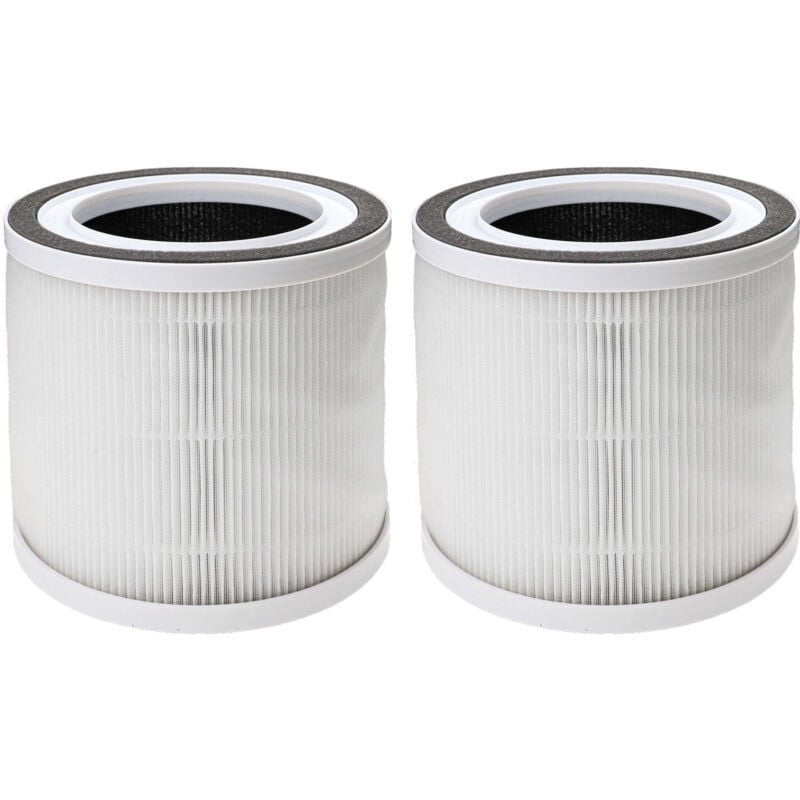 2x Filtre à air compatible avec tcl Breeva A1, A1W purificateur d'air - Filtre combiné pré-filtre + hepa 13 + charbon actif - Vhbw