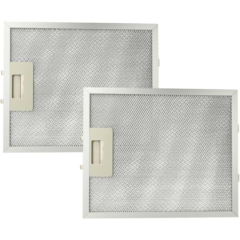 Vhbw - 2x Filtre anti-graisse compatible avec Juno Electrolux jdk 4575 e, jdk 4535 e hotte de cuisine - 27,7 x 23 x 0,9 cm, métal
