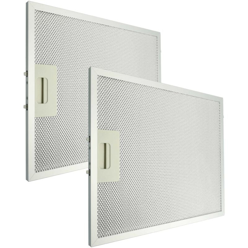 Vhbw - 2x Filtre anti-graisse compatible avec Klarstein Hektor Eco 10034864, 10034865 hotte de cuisine, aluminium