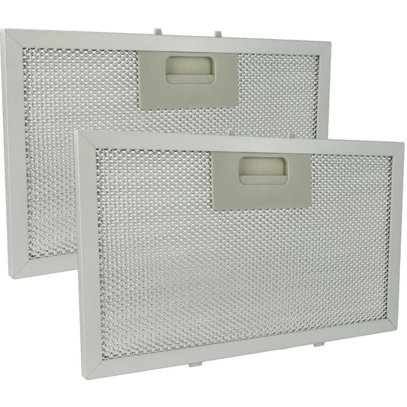 Vhbw - 2x Filtre anti-graisse compatible avec Klarstein Hektor Eco 10034864, 10034865 hotte de cuisine, charbon actif, aluminium