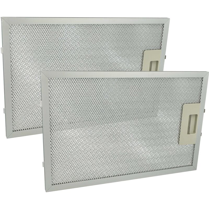 Vhbw - 2x Filtre anti-graisse compatible avec Teka DG90UK, DG90, dm 70, dm, DG190, DM70110V60HZ, CT721VR01, CT721, DM-70 hotte de cuisine, aluminium