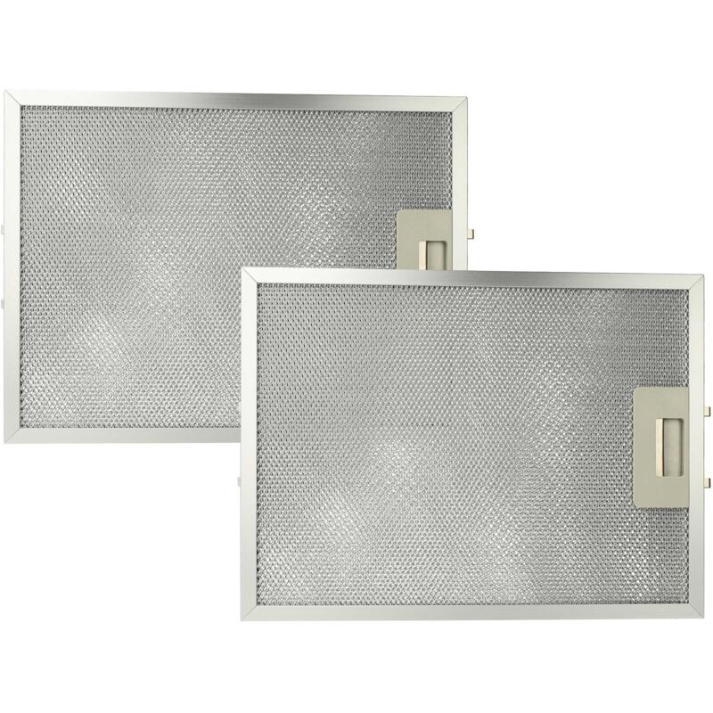 Vhbw - 2x Filtre anti-graisse compatible avec Turbo C993N/60A T9 inox T5101076000 hotte de cuisine - 32,7 x 24,1 x 1,06 cm, métal