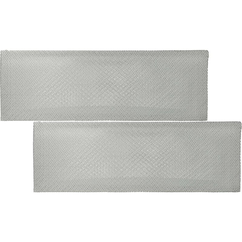 Vhbw - 2x Filtre anti-graisse compatible avec Voss vhm 614-1, vhm 618-0, vhm 614-9, vhc 631-1 hotte de cuisine - 43,5 x 14,8 x 0,5 cm, métal