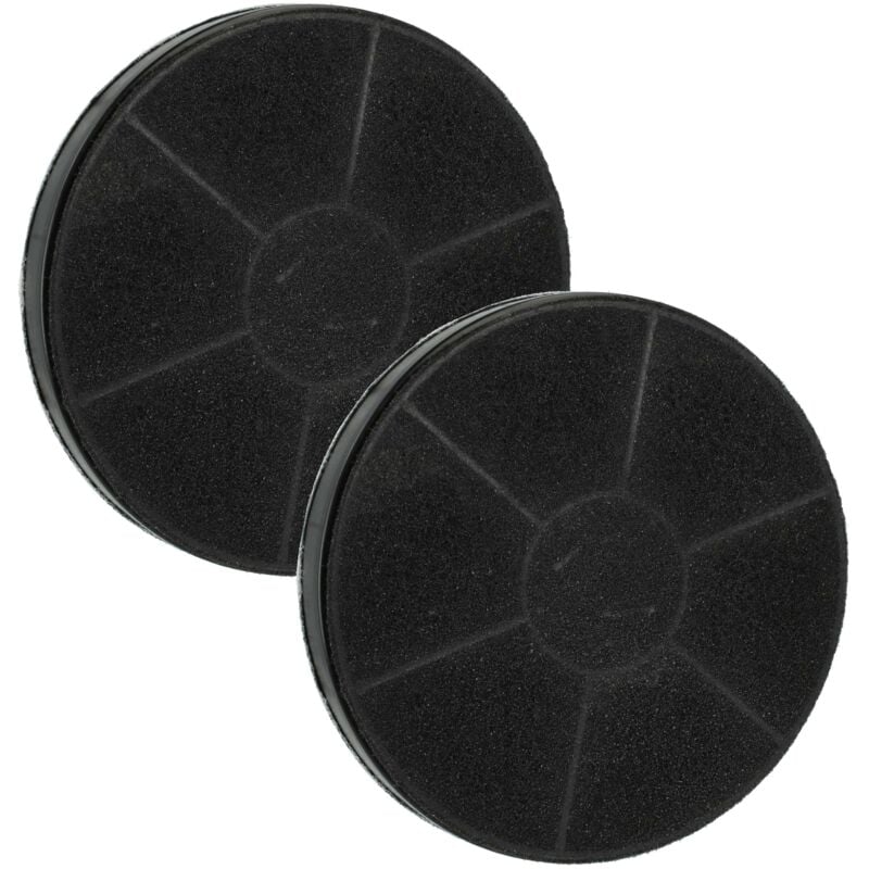 Vhbw - 2x Filtre combiné compatible avec Moulinex T51, T43, T48, T49, T50, T44, T45, T46, T47 Friteuse - Anti-graisses et odeurs, 165 mm