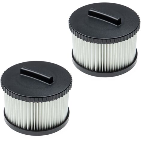 vhbw 2x filtre compatible avec Dewalt DWV010 Typ 2, DWV012 Typ 2, DWV902M/L Typ 2, DWV900/01L aspirateur - filtre HEPA noir / blanc