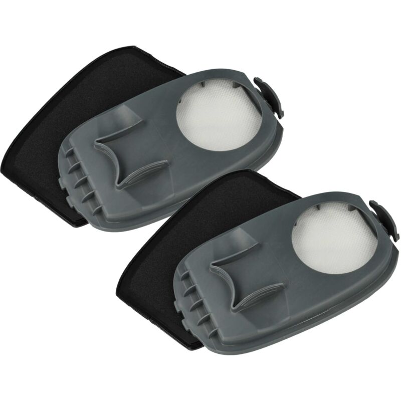 Vhbw - 2x filtre compatible avec Philips XW9463, XW9385, XW9384/01, XW9383, XW9382 aspirateur, aspirateur de nettoyage - filtre hepa gris / noir /