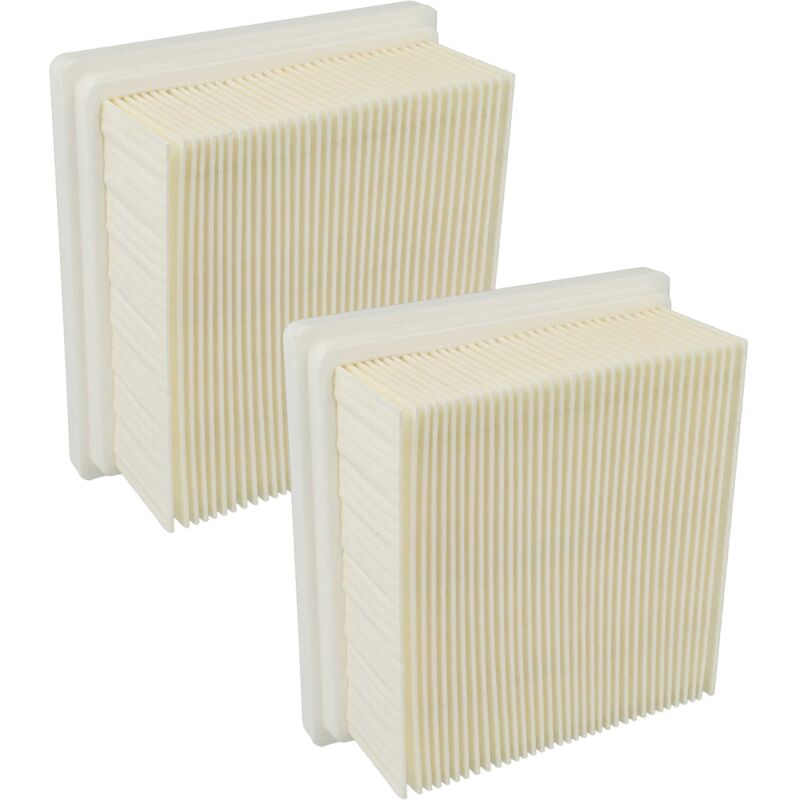 2x filtre plissé plat remplacement pour Starmix fpp 3000, 459738 pour aspirateur - Élément filtrant - Vhbw