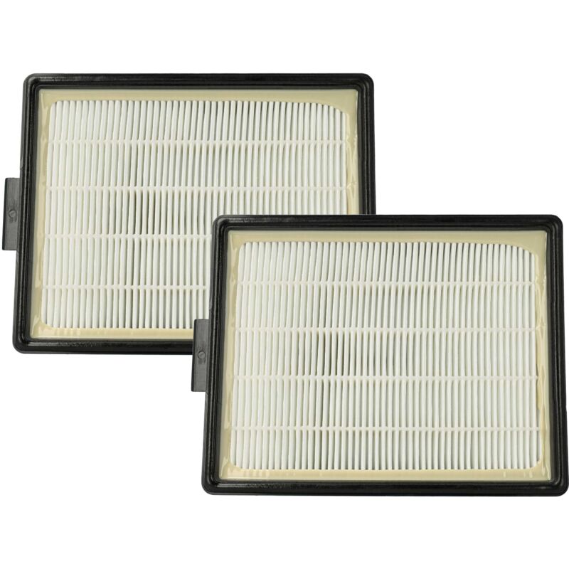 Vhbw - 2x filtre remplacement pour Rainbow Rexair R12107B, R7292 pour aspirateur - filtre HEPA/à plis plats noir / blanc