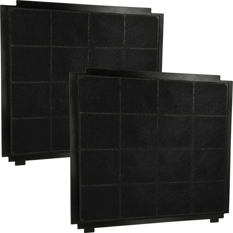 Vhbw - 2x Filtres à charbon actif compatible avec Airforce F212, F212 90 bk S4BK, F212 BL/A/60, F212 BL/A/90, fascia hotte aspirante