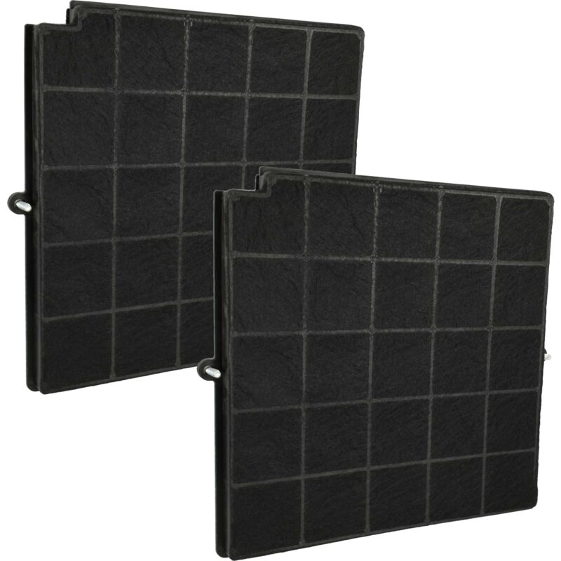 Vhbw - 2x Filtres à charbon actif compatible avec Airforce F37 90 S4, F40 90 S4, F54 S4 875393, F54 90 S4, F54 S4 875363 hotte aspirante