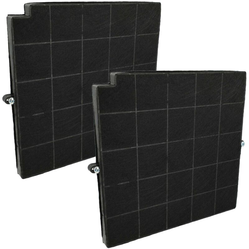 2x Filtres à charbon actif compatible avec Arthur Martin F16 60 tse 875265 tadino hotte aspirante - 26,5 x 25,8 x 1,8 cm - Vhbw