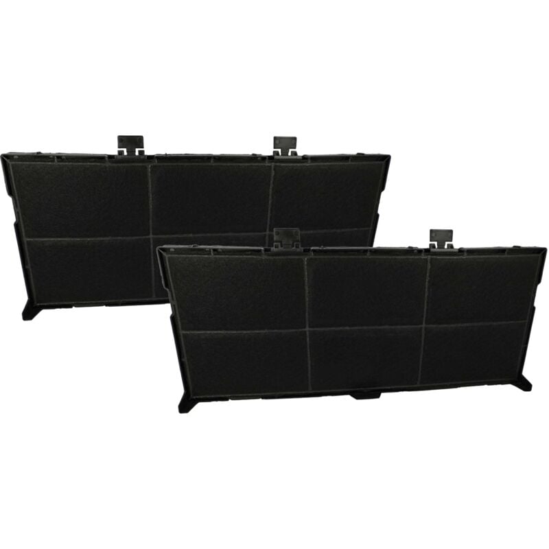 Vhbw - 2x Filtres à charbon actif compatible avec Bosch DFR097T50, DFR097E5005, DFR097E5003, DFR097E50/05, DFS067A50, DFS067A50/01 hotte aspirante