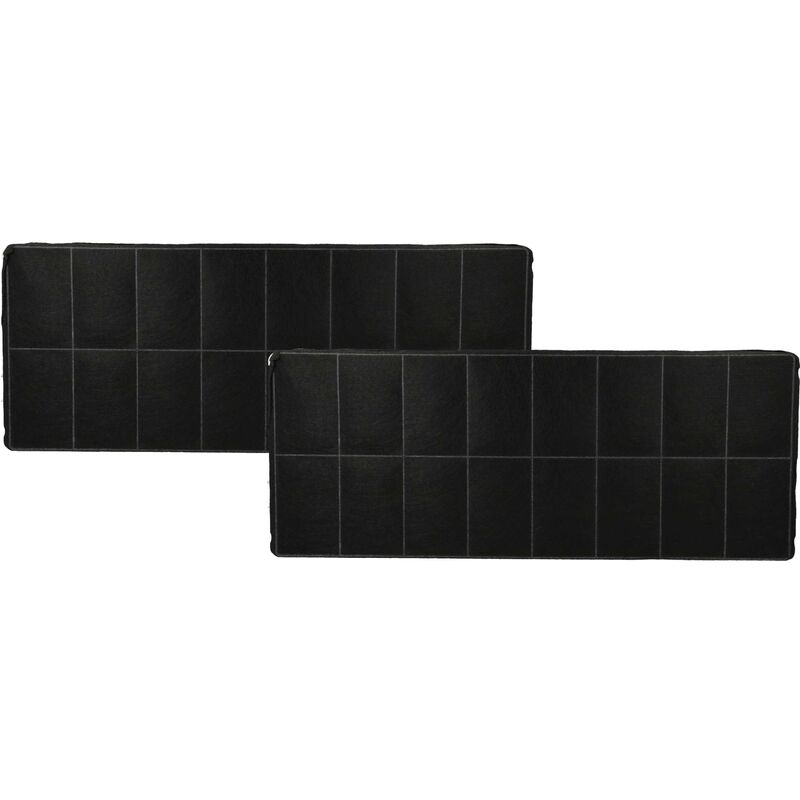 vhbw 2x Filtres à charbon actif compatible avec Bosch DHZ3405, DHZ3405(00), DHZ3400(00), DHZ3406, DHZ3406(00) hotte aspirante - 42 x 16,8 x 3,1 cm