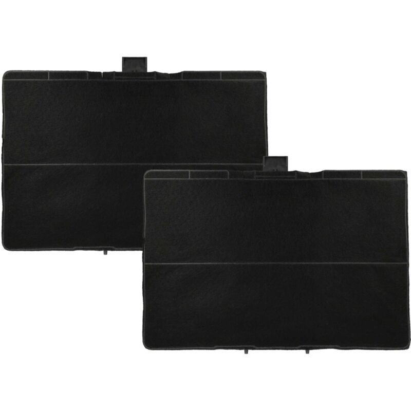 Vhbw - 2x Filtres à charbon actif compatible avec Bosch DIB97IM50/01, DIB97JP50/02, DIB98JQ50, DIB98JQ50/01 hotte aspirante - 31,5 x 21,5 x 2,3 cm