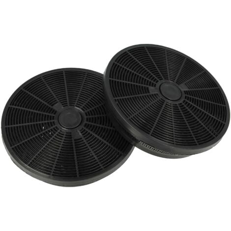 vhbw 2x Filtres à charbon actif compatible avec Candy CCE16X, CCE119X, CCE16/1X, CBT9240X, CCE116X, CBT6324X, CCE19/1X, CCE19X hotte aspirante