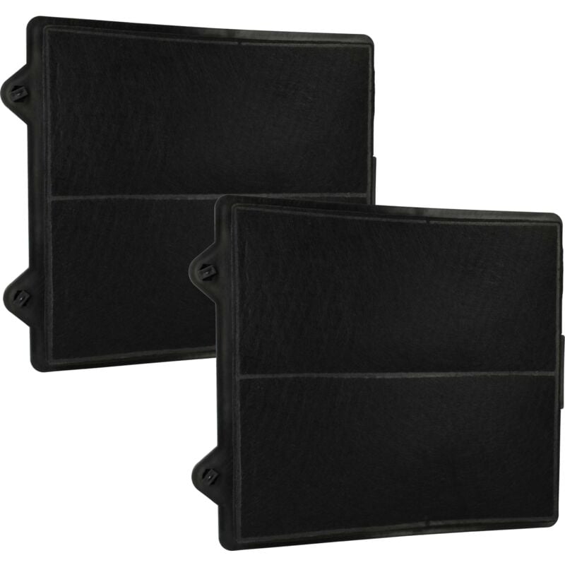 Vhbw - 2x Filtres à charbon actif compatible avec Electrolux EFC9730.1, EFC9725.1X, EFC9725.1, EFC9740.1, EFC9730INOX, EFC9730.1X hotte aspirante