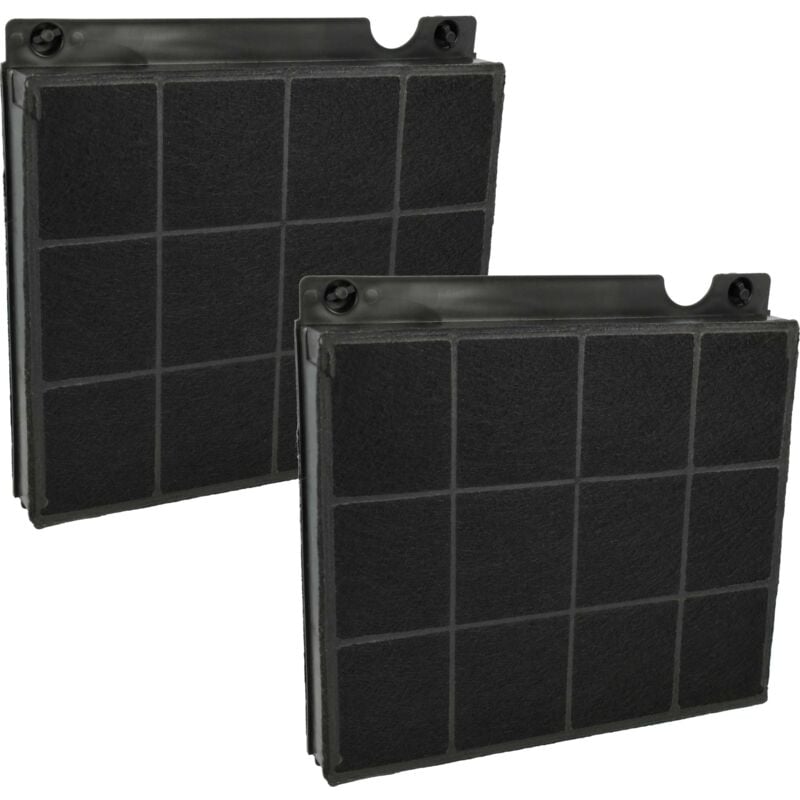 Vhbw - 2x Filtres à charbon actif compatible avec Electrolux EFF90462OX, EFF90560OK, EFF90445OX, EFF90460OX, EFF90462OK, EFF90462OW hotte aspirante