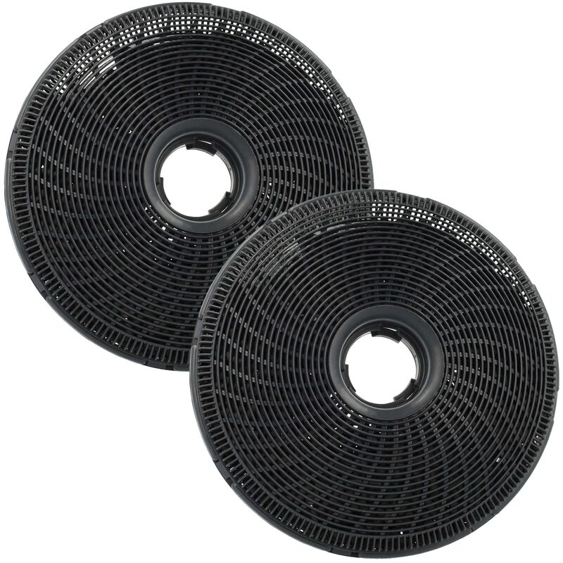 vhbw 2x Filtres à charbon actif compatible avec Electrolux LFV719TK, LFV619W, LFV619Y, LFV619K, LFV619R, LFV616Y hotte aspirante