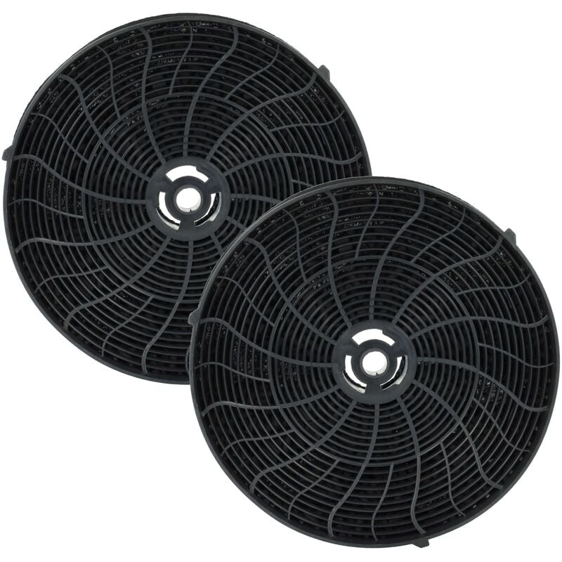 Vhbw - 2x Filtres à charbon actif compatible avec Elica 208340004423 PRF0038, 208340004425 PRF0038, 208340004424 PRF0038 hotte aspirante