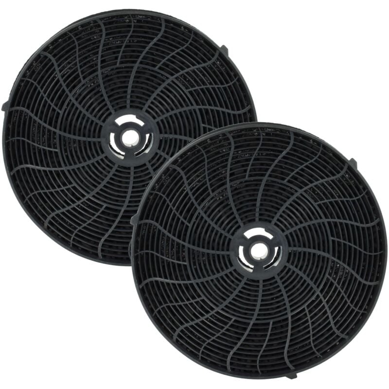 Vhbw - 2x Filtres à charbon actif compatible avec Elica 208350804405 PRF0098, 208350904401 PRF0096, 208350804406 PRF0098 hotte aspirante