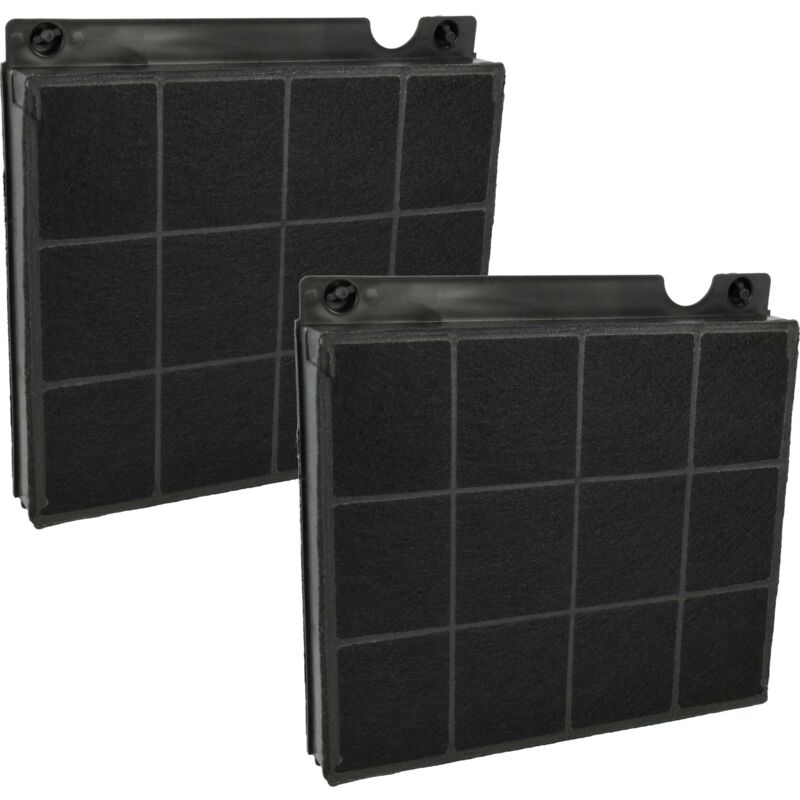 Vhbw - 2x Filtres à charbon actif compatible avec Elica Joy Island, joy BLIX/A/90, joy island ss/black, joy island ss/white hotte aspirante