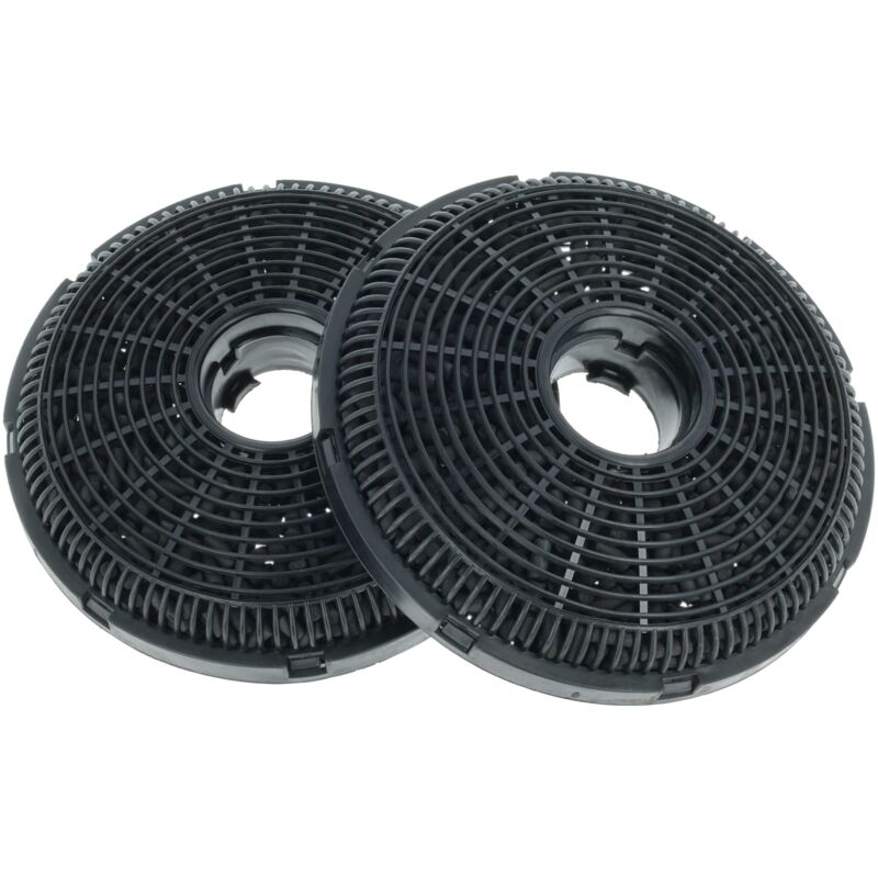 2x Filtres à charbon actif compatible avec Grundig 8861023600 hotte aspirante - Vhbw