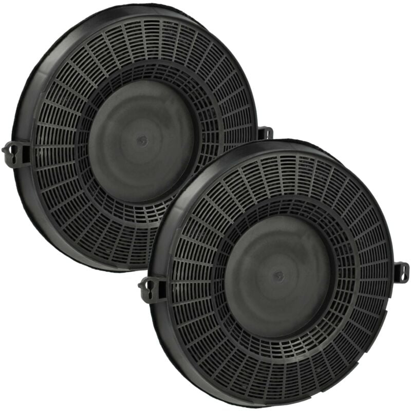 Vhbw - 2x Filtres à charbon actif compatible avec Hotpoint sl 16 (wh)/ha - F050122, sl 16 ix/ha - F050 124, sl 16 p (bk)/ha - F050127 hotte aspirante