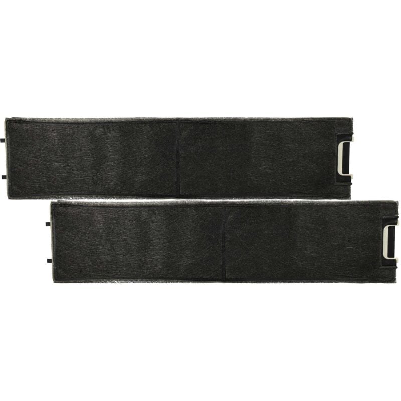 vhbw 2x Filtres à charbon actif compatible avec Miele DA 3160, DA 3166, DA 3180, DA 3190, DA 3196, DA 3350-55 hotte de cuisine - 49 x 11,3 x 2,8 cm