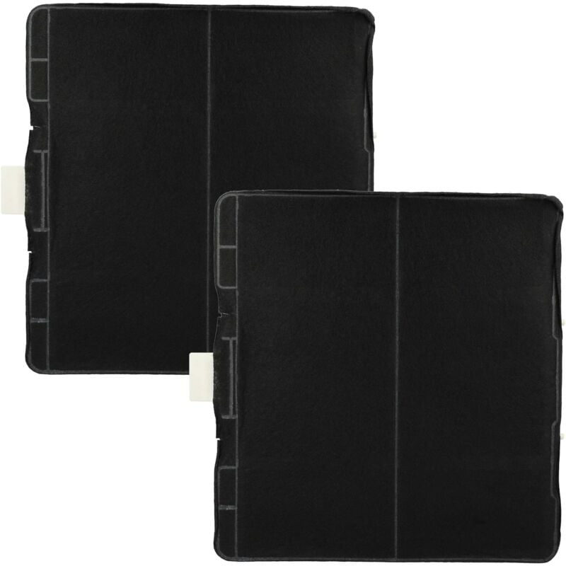 vhbw 2x Filtres à charbon actif compatible avec Neff I89F65N0/03, LC76BC530, Z5101X1/01, Z5101X5/01 hotte aspirante - 23,3 x 21,5 x 2,2 cm