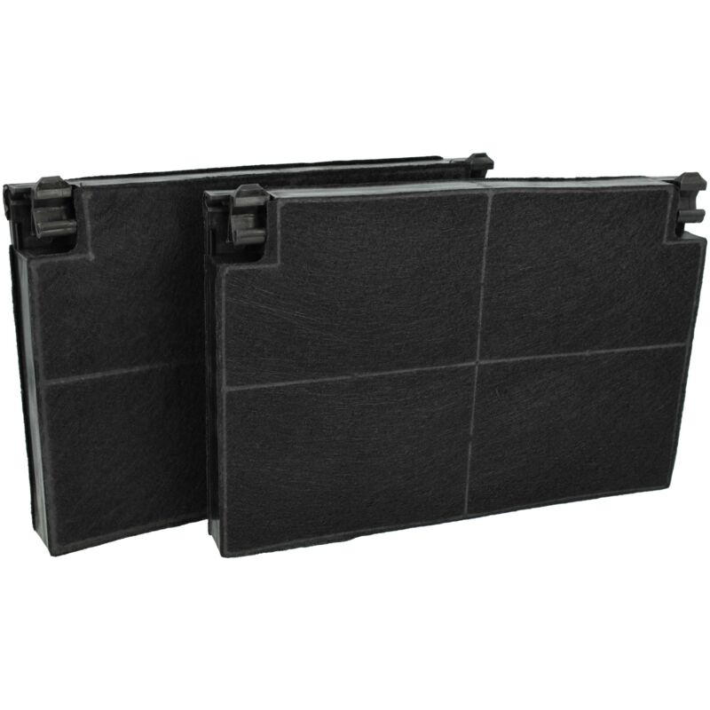 Vhbw - 2x Filtres à charbon actif compatible avec Roblin 6003103, 6003102, 6003104, 6001106, 6001105, 6001107, 6003101, 6003100 hotte aspirante