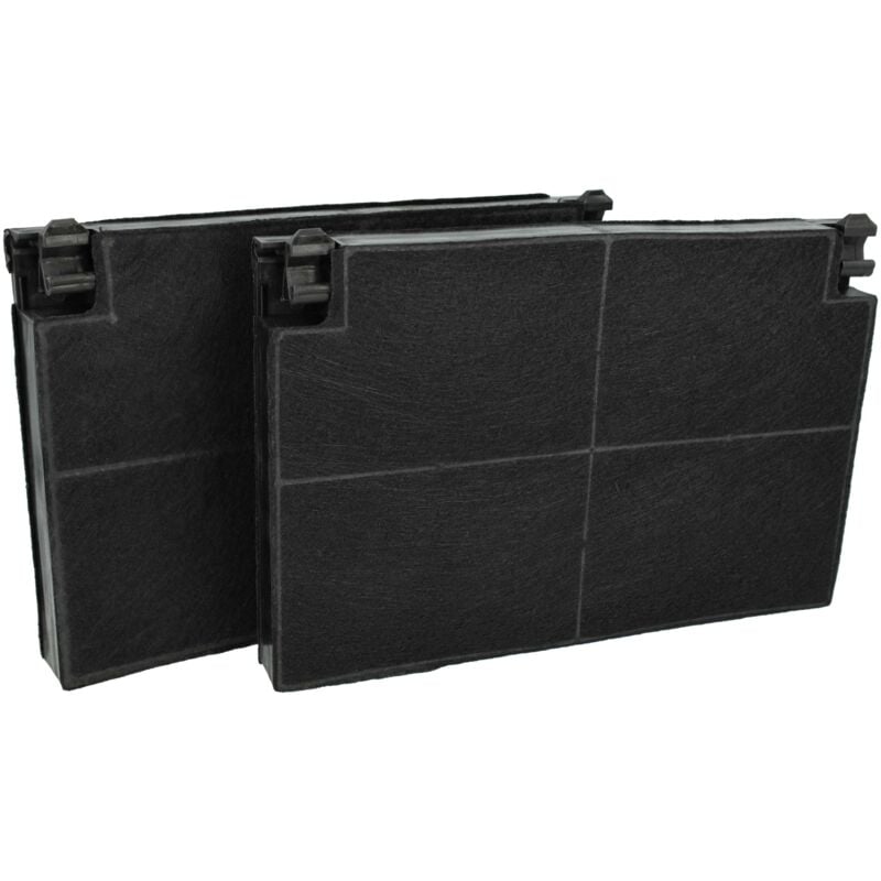 Vhbw - 2x Filtres à charbon actif compatible avec Roblin 6003105, 6003107, 6003106, 6004101, 6004100, 6004102, 6004104, 6004103 hotte aspirante