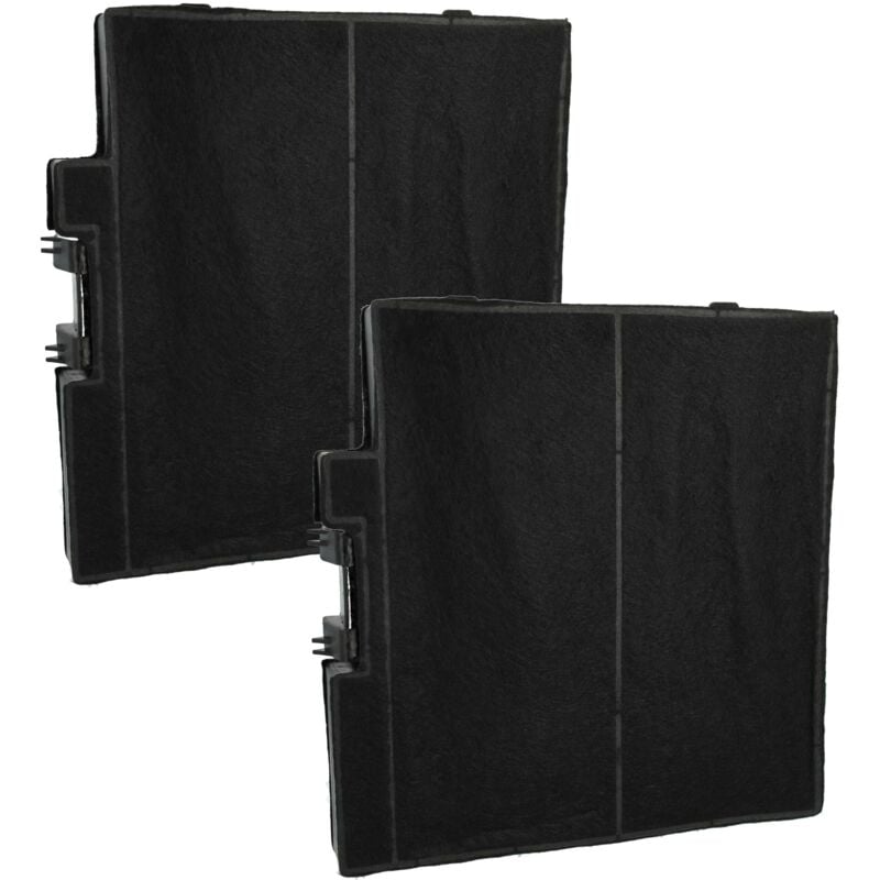 Vhbw - 2x Filtres à charbon actif compatible avec Siemens LC96BBM50, LC96BBC50, LC96BBC50/01, LC94BBC51, LC94BBC51/01, LC94BBC50B/01 hotte aspirante