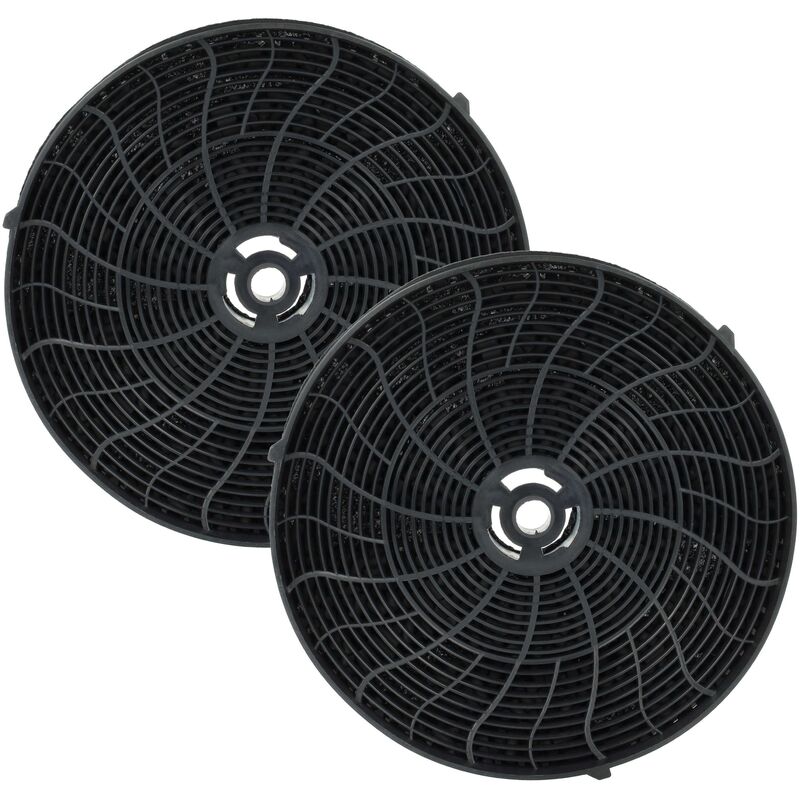 Vhbw - 2x Filtres à charbon actif compatible avec Whirlpool 208335646608 PRF0043, 208335646607 PRF0043, 208335646606 PRF0026 hotte aspirante