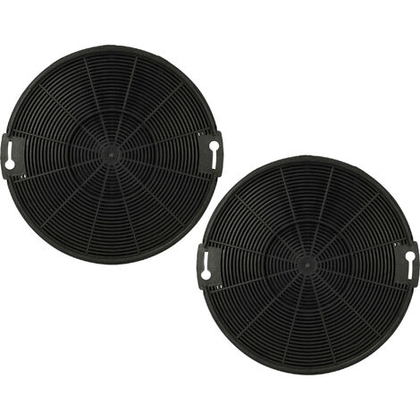 vhbw 2x Filtres à charbon actif compatible avec Zanker ZKP6010X hotte aspirante - 15 cm
