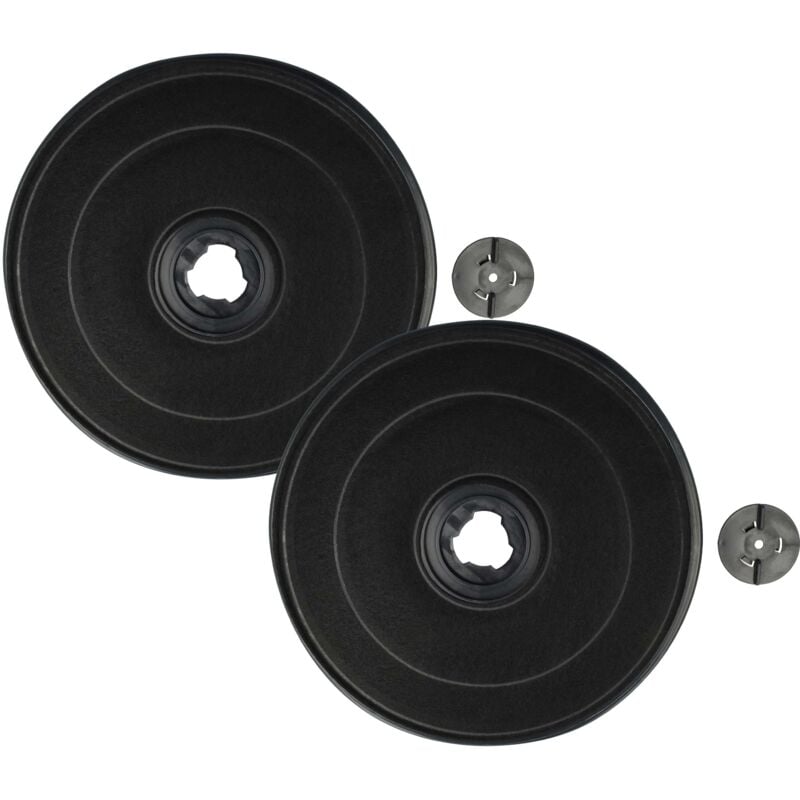 Vhbw - 2x Filtres à charbon actif compatible avec Zanussi ZH6024X, ZH720, ZH6024W, ZH790, ZH9020, ZH758, ZH759, ZH9021 hotte aspirante - 2,3 cm