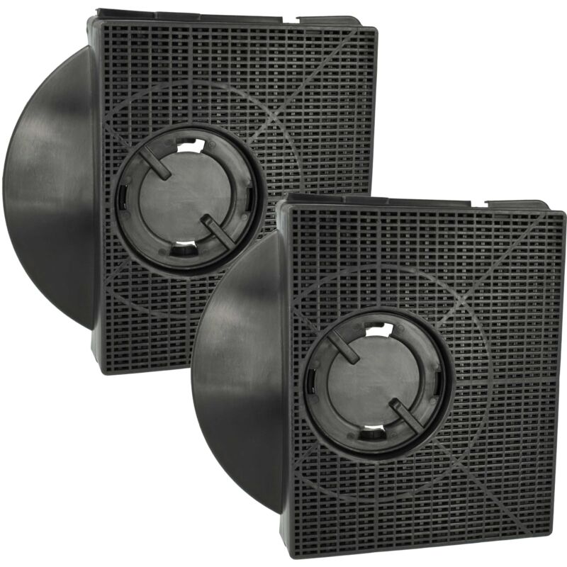 Vhbw - 2x Filtres à charbon actif remplacement pour Elica F00189/S, KIT0161405, CFC0141563, F00189/1S, CFC0094781 pour hotte aspirante - 21,3 x 20,7 x